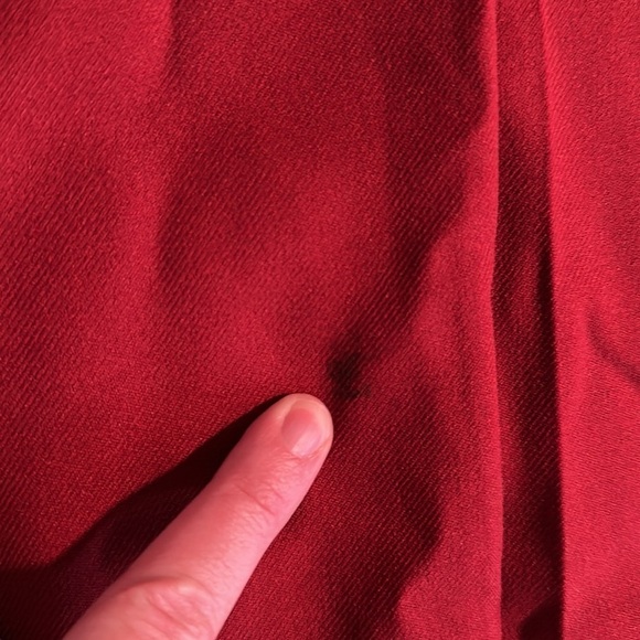 Vintage 70s High Waisted Wide Leg Trousers Red Size 20 Vintage (32inch Waist) - Picture 4 of 8